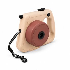 LOBOO Correa Extensible Perro 3 m con Dep&oacute;sito de Agua, Marr&oacute;n