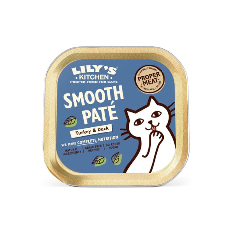 12 tarrinas x 85 g Lily's Kitchen Pavo y Pato en Paté Suave tarrina para gatos ¡Pack ahorro!
