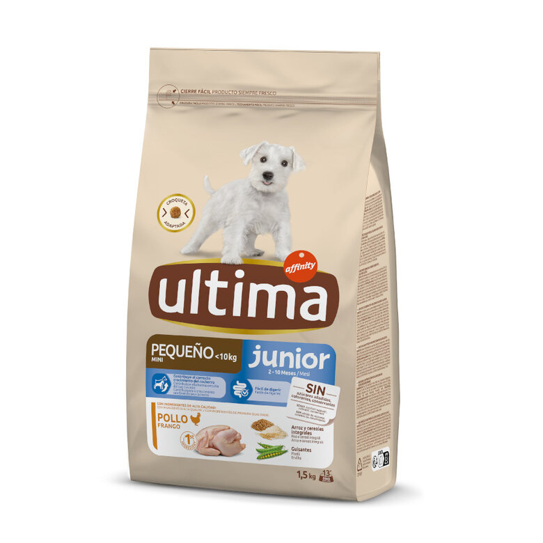 1.5 kg Affinity Ultima Junior Mini Pollo pienso para perros