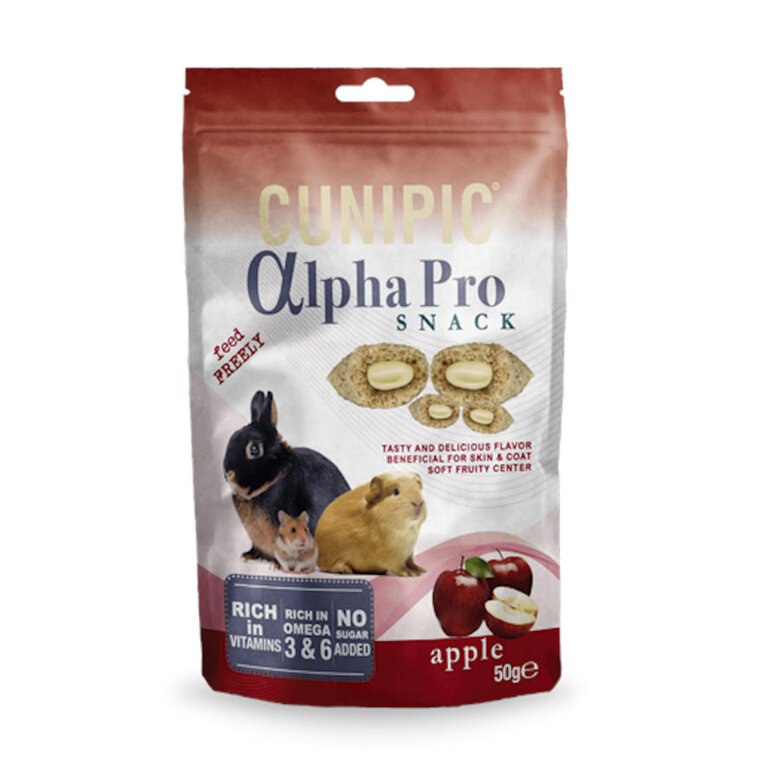 Cunipic Alpha Pro Chuches Manzana para conejos y roedores, , large image number null