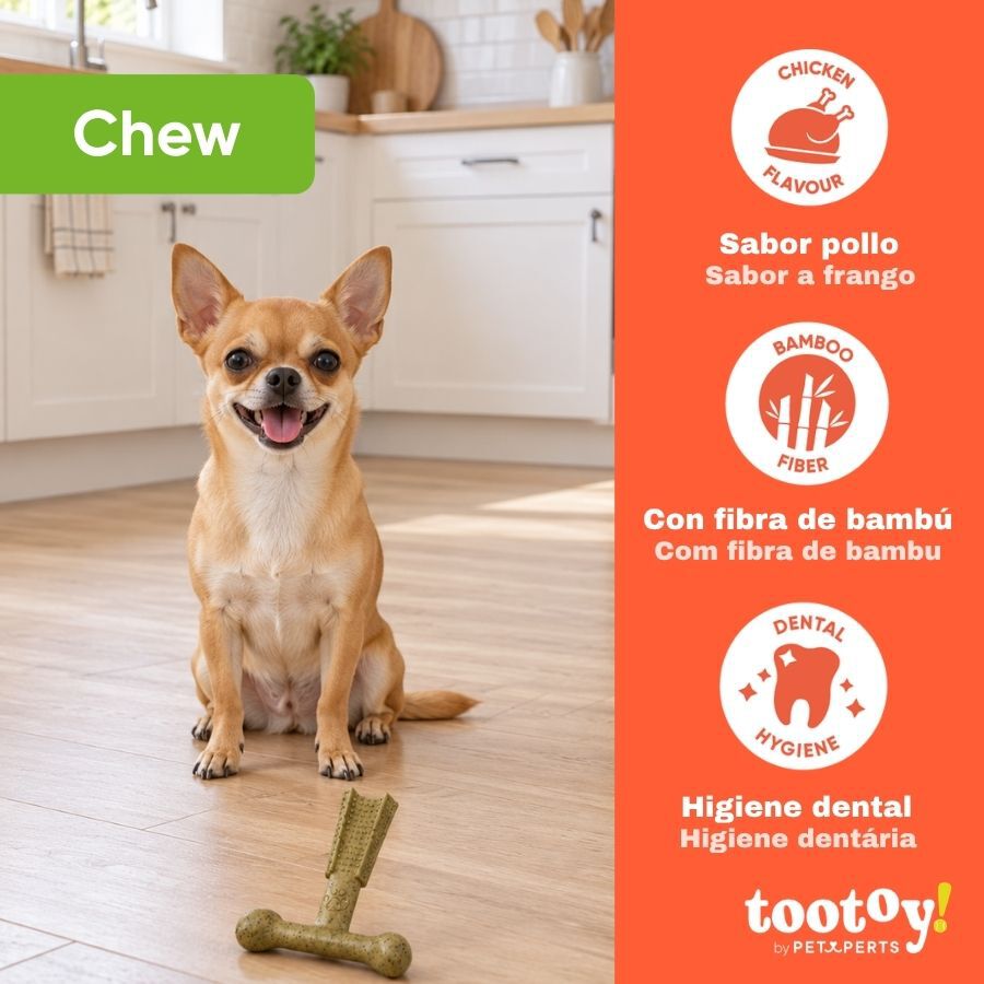 Tootoy! Chew Hueso Martillo Pollo Juguete para perros, , large Imagen numero 4