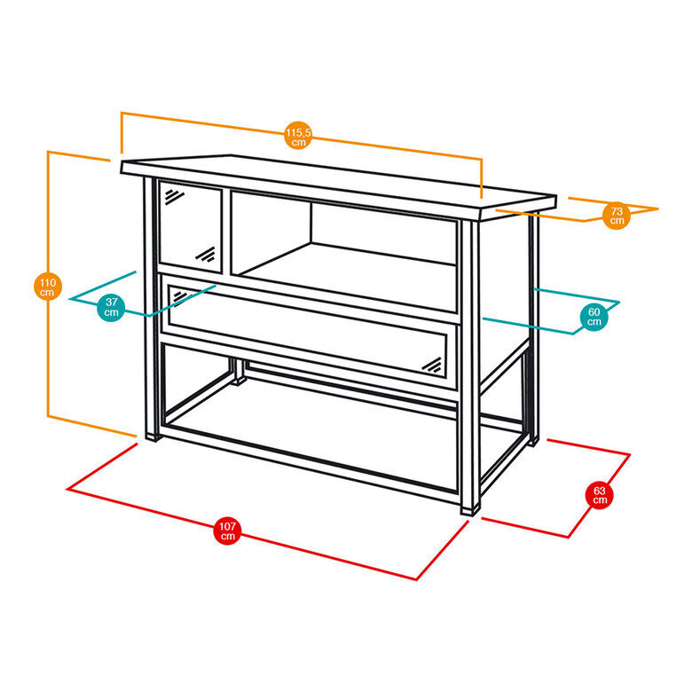 Ferplast Grand Lodge Conejera de dos niveles thumbnail