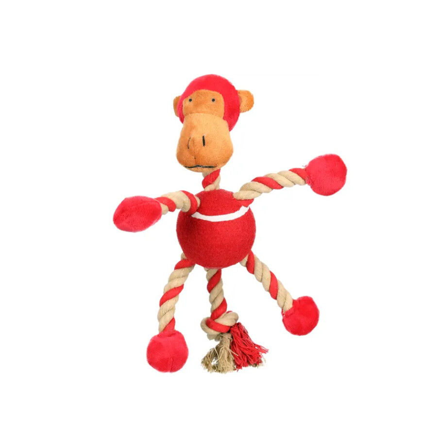 Flamingo Peluche de Pelota con Cuerdas para perros, , large Imagen numero 3