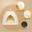 Nobleza Cama para Gato Perro, Cama Gato Cueva Mediano Lavable con Cojín Extraíble, Casas para Gato Perros 38x38x33cm,Beige, , large indicador imagen numero 4