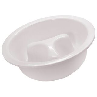 Cuenco de melamina para alimentación lenta color Blanco