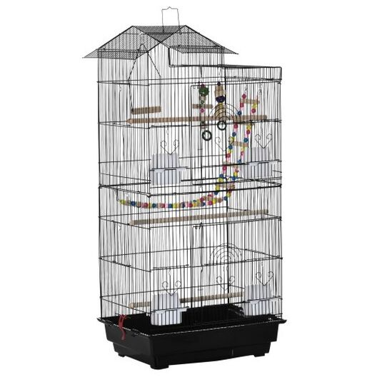 PawHut jaula completa de metal para pájaros, , large image number null