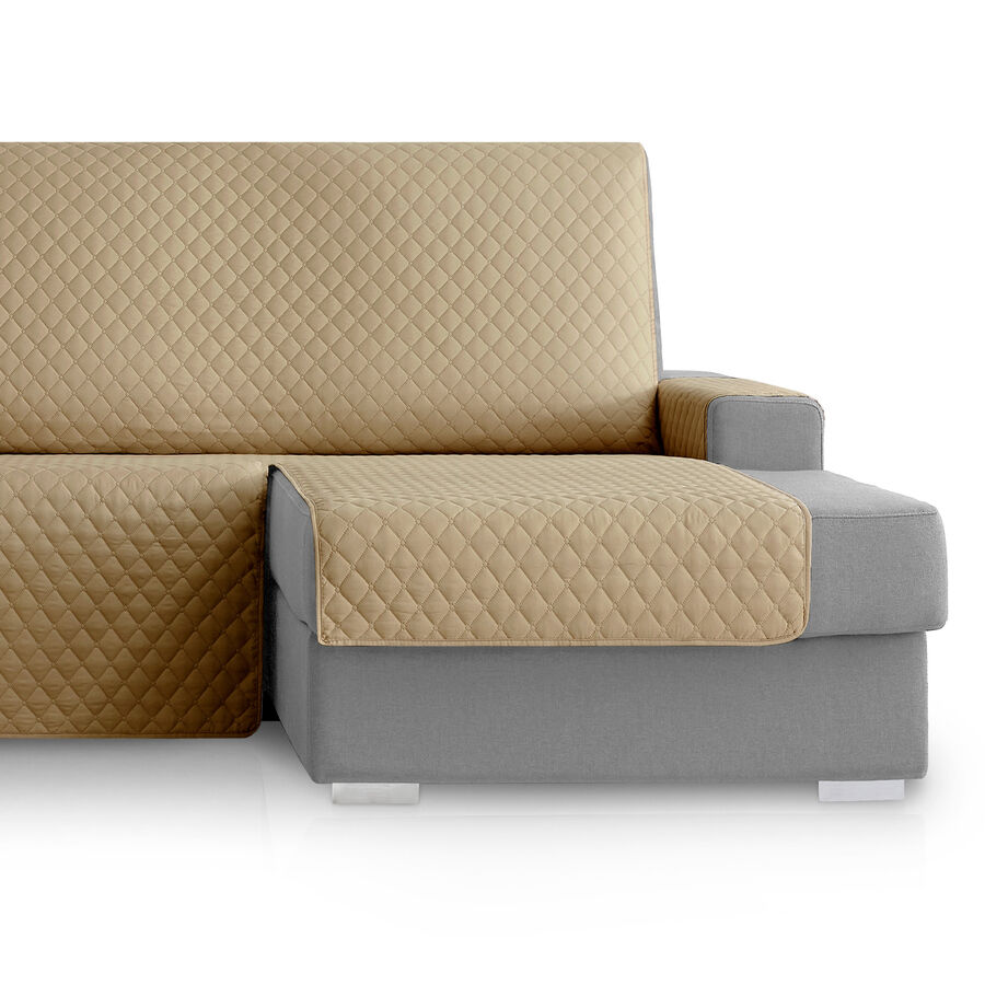 Vipalia Protector Cubresofa Rombos. Beige. Chaise Longue Derecha 240 cm, , large Imagen numero 3