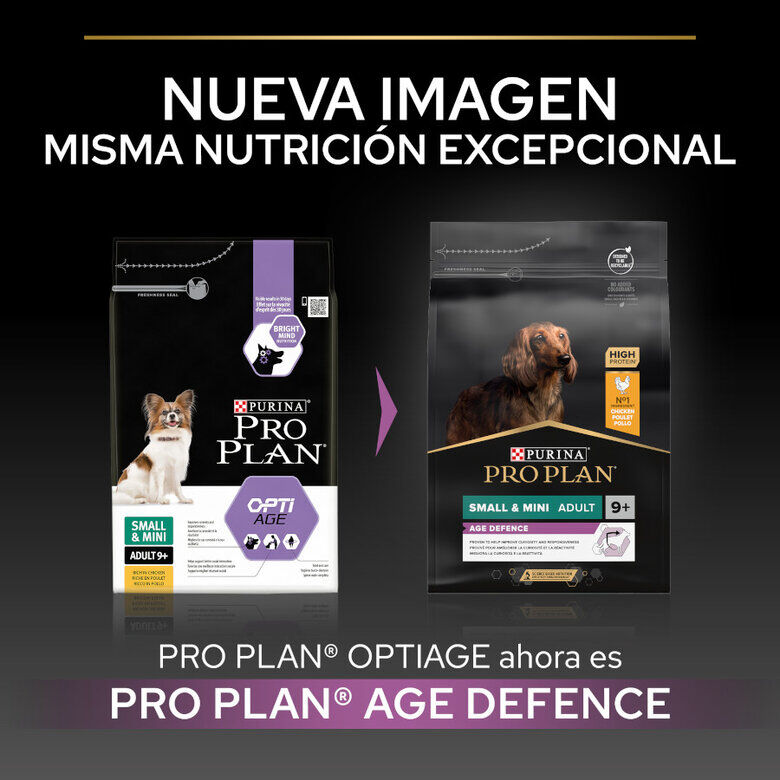 3 kg Pro Plan Adult Small y Mini Pollo pienso para perros S&eacute;nior +9, , large Imagen numero 3