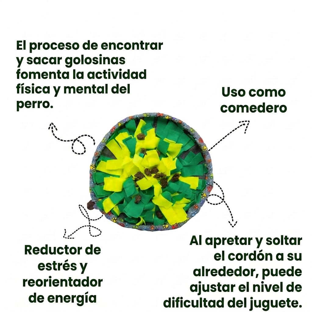 Alfombra Olfativa para Perros WufSalad &ndash; Juguete de Estimulaci&oacute;n Mental, Comedero Lento y Antiestr&eacute;s, , large Imagen numero 5