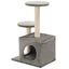 VidaXL Rascador con poste de sisal para gatos color Gris, , large indicador imagen numero 4