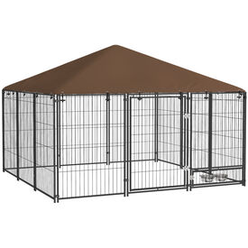PawHut Perrera con Toldo para perros