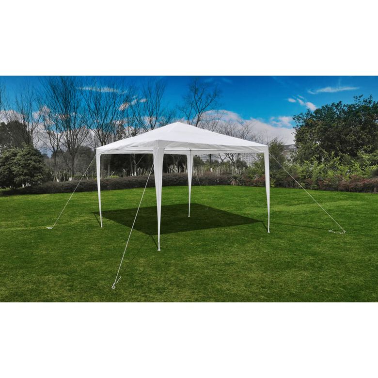 VidaXL Carpa cenador blanca para jardín thumbnail
