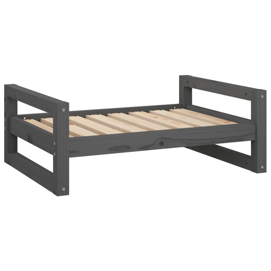 VidaXL Estructura fina cama de madera gris para perros thumbnail