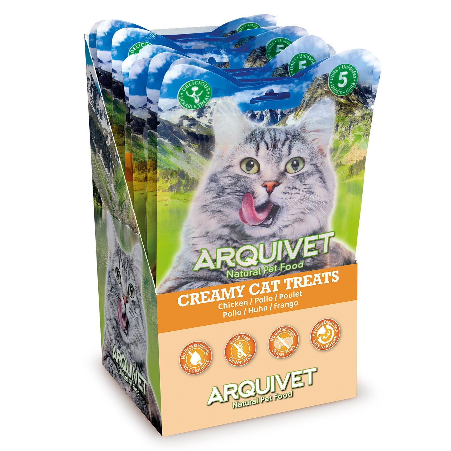 Arquivet Creamy Treats Pollo Snack Cremoso para gatos thumbnail