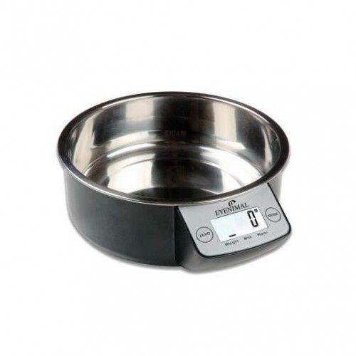 Cuenco con balanza electr&oacute;nica para mascotas color Negro, , large Imagen numero 1