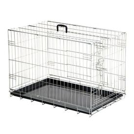 Jaula de exposici&oacute;n para perros con bandeja color Metal