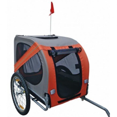 Remolque de bicicleta para perros color Naranja, , large Imagen numero 1