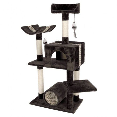 Kerbl &aacute;rbol rascador 3 plantas marr&oacute;n para gatos, , large Imagen numero 1