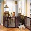 COSTWAY Barrera de Puerta de Seguridad Rejilla para Perros Mascotas Puerta Escalera Protección Plegable de Madera (203 x 76 x 1,8cm), , large indicador imagen numero 2