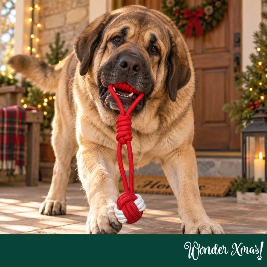 Wonder Christmas Pelota con Cuerda Juguete para perros, , large Imagen numero 2