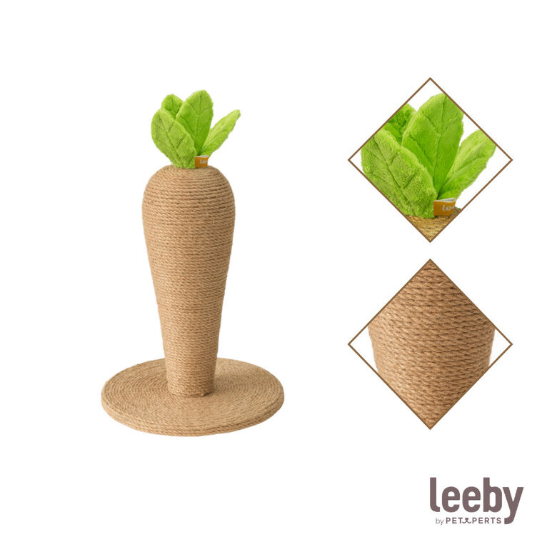 Leeby Carlos zanahoria rascador de yute para gatos thumbnail