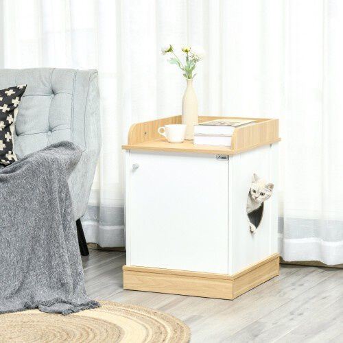PawHut casa multifuncional de madera para gatos, , large Imagen numero 2