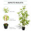 Outsunny Planta Artificial de Bambú 120 cm Árbol Artificial en Maceta Decorativa para Interior Exterior Hogar Salón Oficina Ø15,5x120 cm Verde, , large indicador imagen numero 5