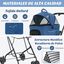COSTWAY Cochecito para Perros Plegable, 3 en 1 Carrito para 2 Perros o Gatos, con 2 Transportines Desmontables, Cinturón de Seguridad, Cojines Desmontables, Carrito de Viaje para Mascotas (Azul), , large indicador imagen numero 5