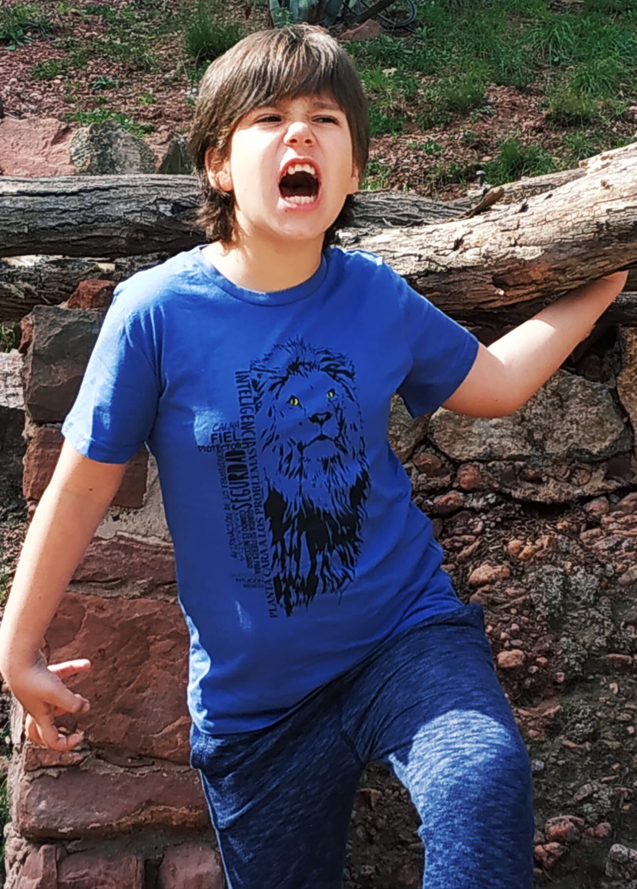 Camiseta niño/a león color Verde thumbnail