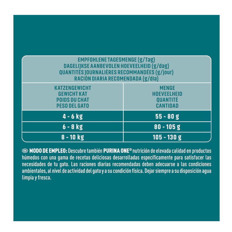 Purina One Adult Bifensis Esterilizado Pollo pienso para gatos, , large image number null