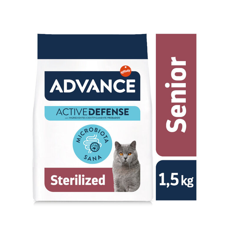 Advance Sterilized +10 pollo y cebada pienso para gatos thumbnail
