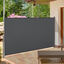 Outsunny Toldo Lateral Retráctil 300x160 cm Pantalla Enrollable Mampara de Privacidad y Protección Solar para Jardín Balcón Terraza Gris, , large indicador imagen numero 2