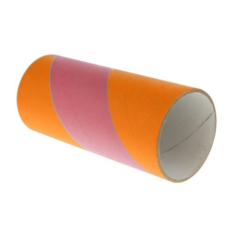 Tubo masticable para roedores color Naranja y Rojo, , large image number null