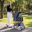 COSTWAY Cochecito para Mascotas, Carrito para Perros Plegable con Ruedas Grandes, Malla Transpirable, Cubierta Impermeable, Portavasos y Cesta, Carro para Perros Peque&ntilde;os y Gatos hasta 15 kg, Azul, , large indicador imagen numero 2