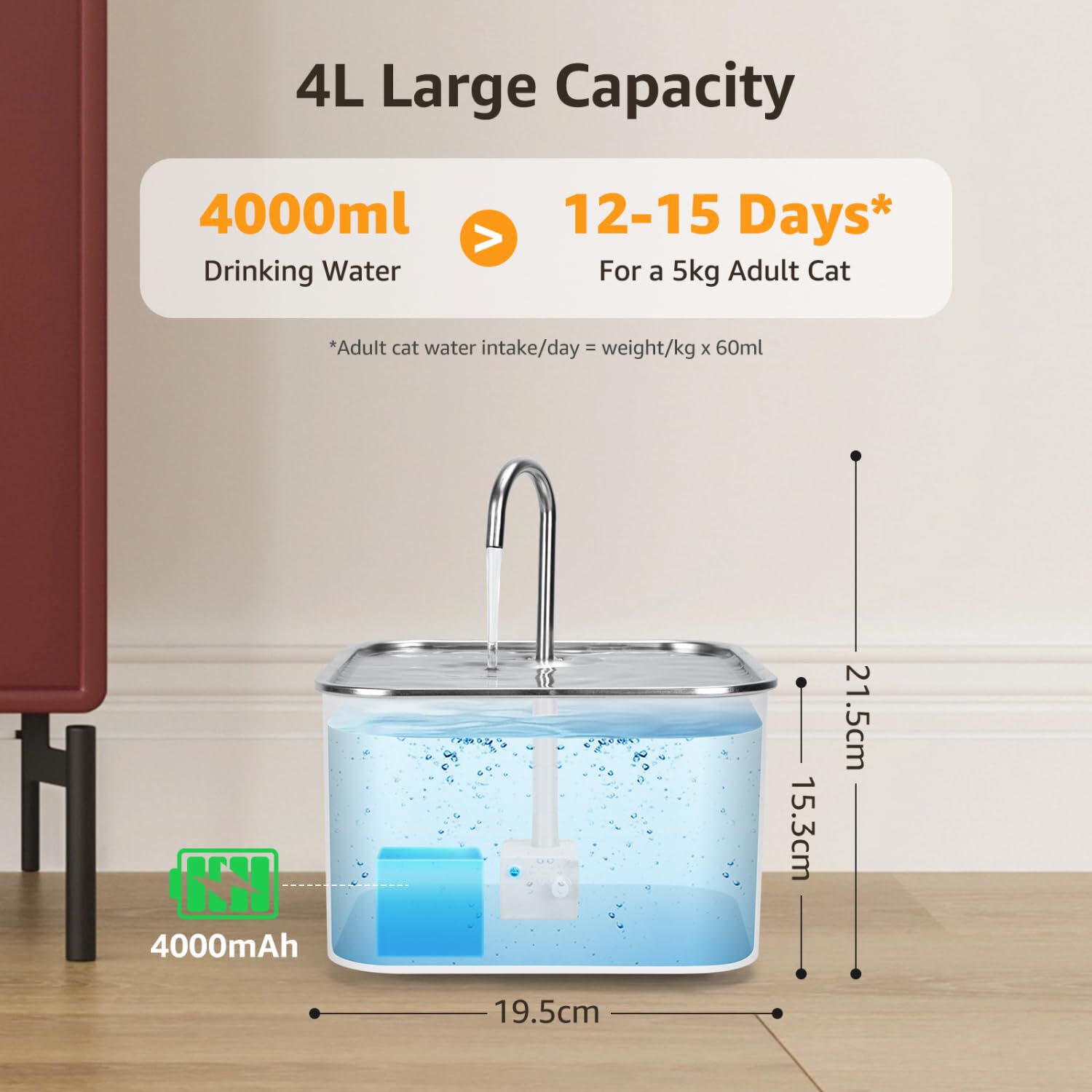 Nobleza Fuente Recargable para perros y gatos thumbnail