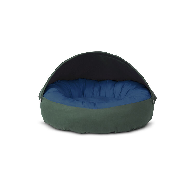 Gauty Cama Redonda para Perros y Gatos  Tela de sarga - Verde y azul, , large Imagen numero 1