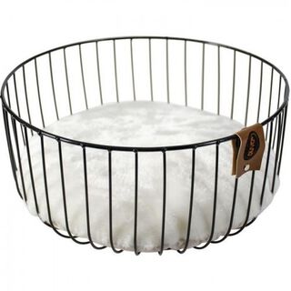 Europet bernina caviar cama de metal redondo negro para gatos, Europet bernina caviar cama de metal redondo negro para gatos