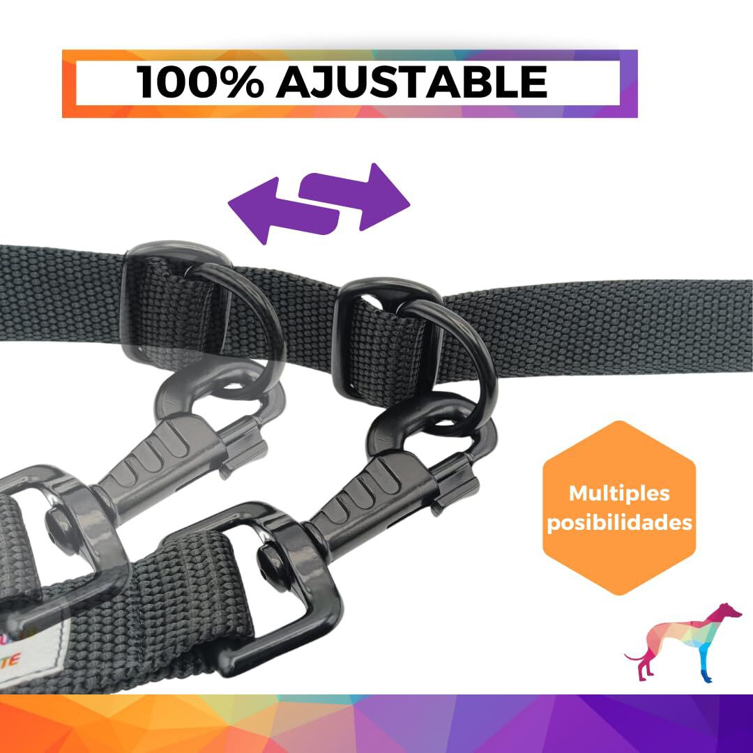 EL GALGUITO VALIENTE Correa multiposicion manos libres para perro thumbnail