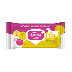 Inodorina Refresh Citronella Toallitas h&uacute;medas para perros y gatos