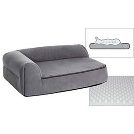 Cama para perros viscoelástica forma sofá chaiselongue