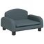 vidaXL Cama para perros de tela gris oscuro 50x40x30 cm, , large indicador imagen numero 1