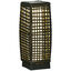 Outsunny Linterna de Jardín de Ratán Sintético Luces Solares Exterior con Luces LED Encendido/Apagado Automático para Terraza Balcón Patio 17x17x46 cm Gris, , large indicador imagen numero 1