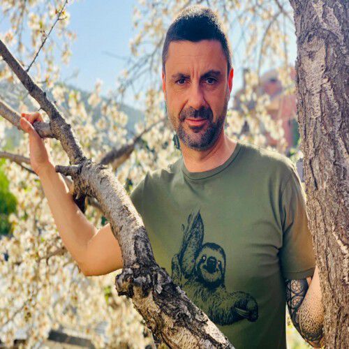 Camiseta perezoso hombre color Verde thumbnail