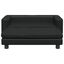 vidaXL Cama de perros con extensión cuero sintético negro 100x50x30 cm, , large indicador imagen numero 2