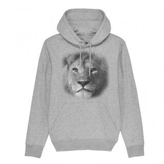 Sudadera con gorro León color Gris