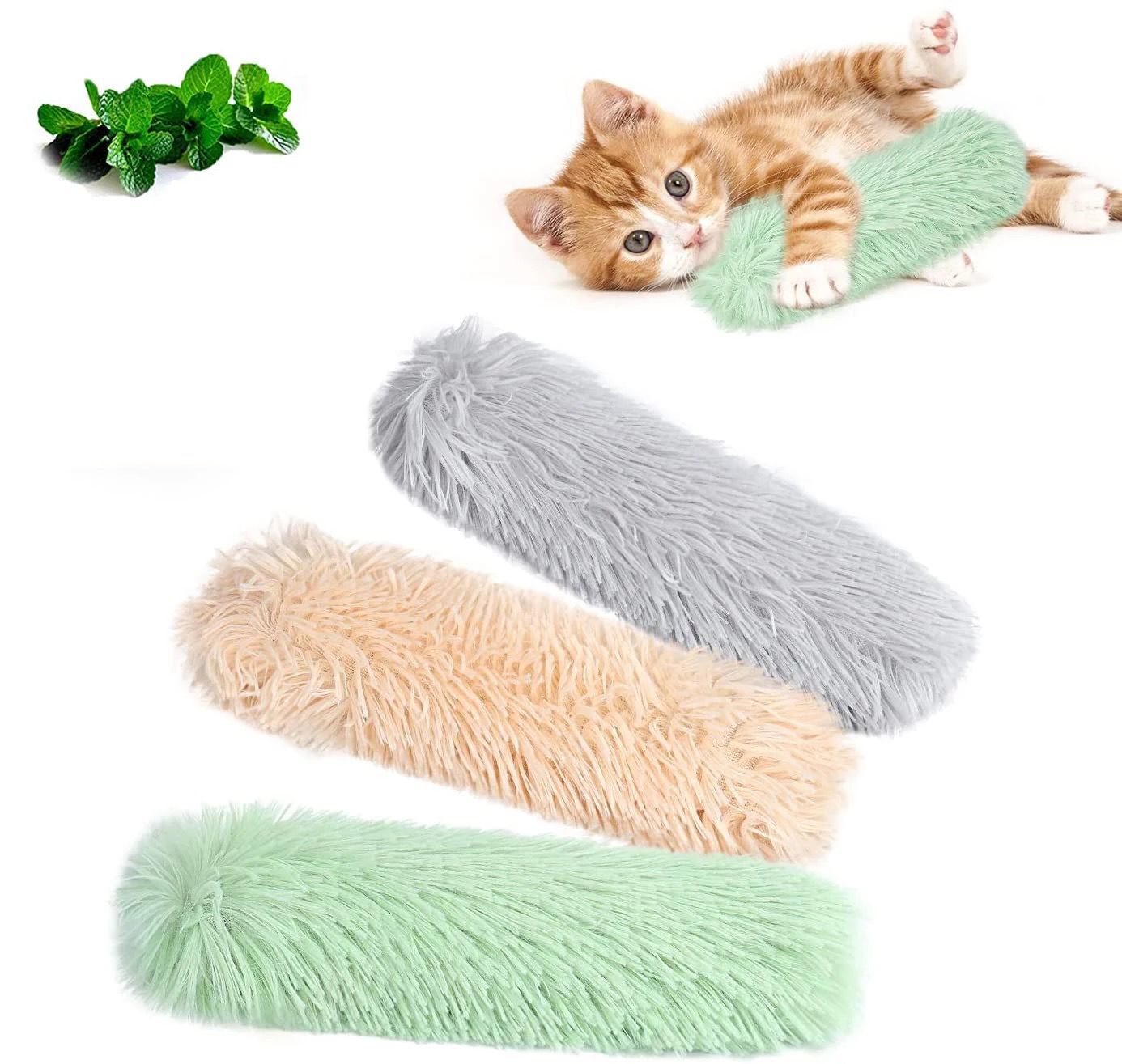 Almohada de Juguete Verde para Gatos con Hierba Gatera, , large Imagen numero 1