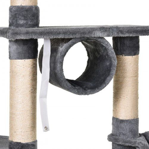 Arbol rascador con plataformas para gatos color Gris thumbnail