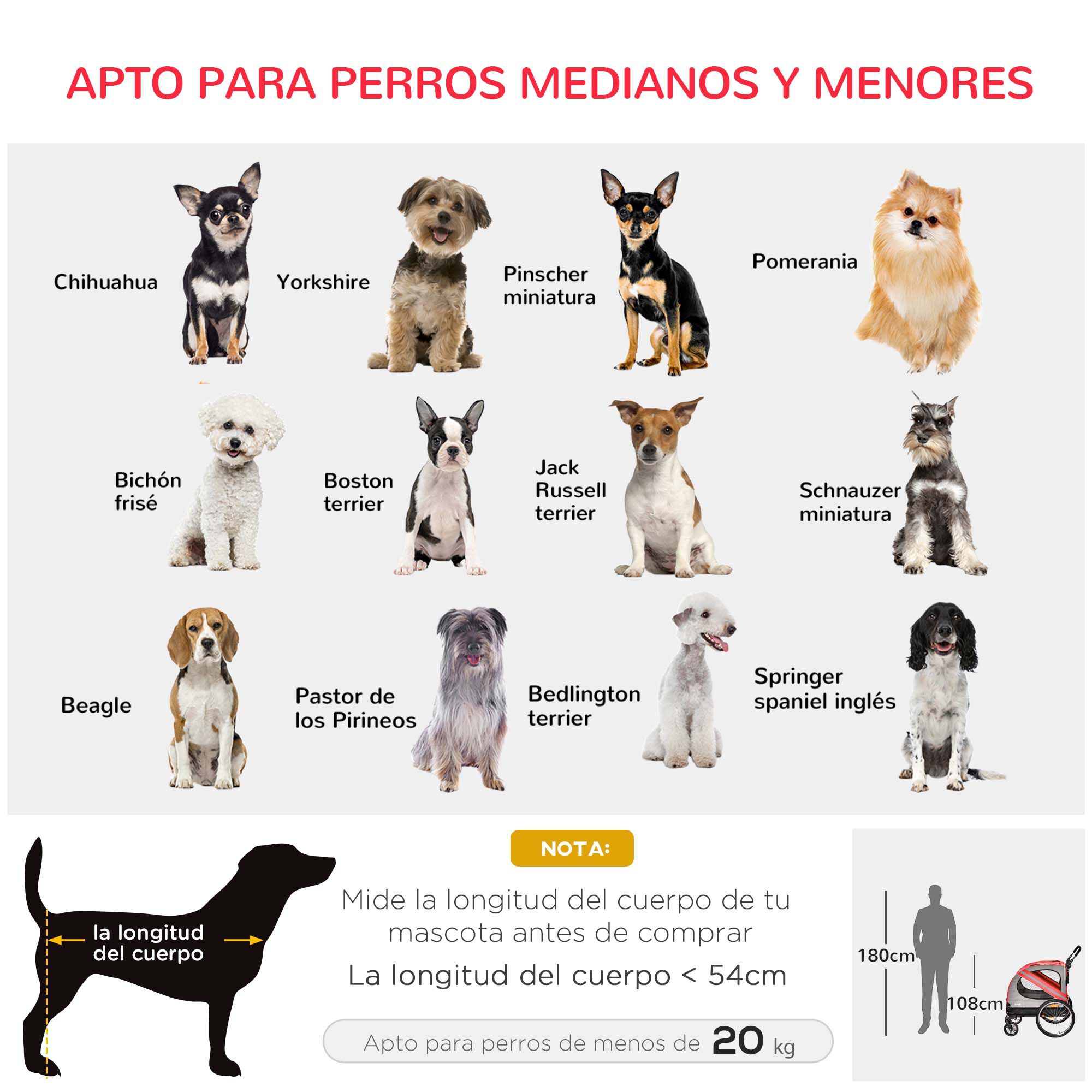 Pawhut Remolque De Bicicleta Para Perros thumbnail