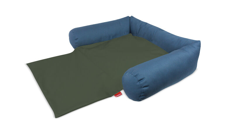 Gauty Cama para Perros y Gatos  Tela de sarga - Azul y verde, , large Imagen numero 1