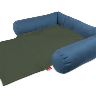 Gauty Cama para Perros y Gatos  Tela de sarga - Azul y verde
